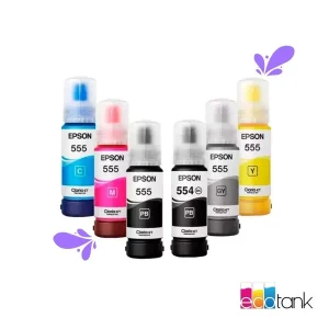 Tintas Epson T554 y T555 para L8160 / L8180